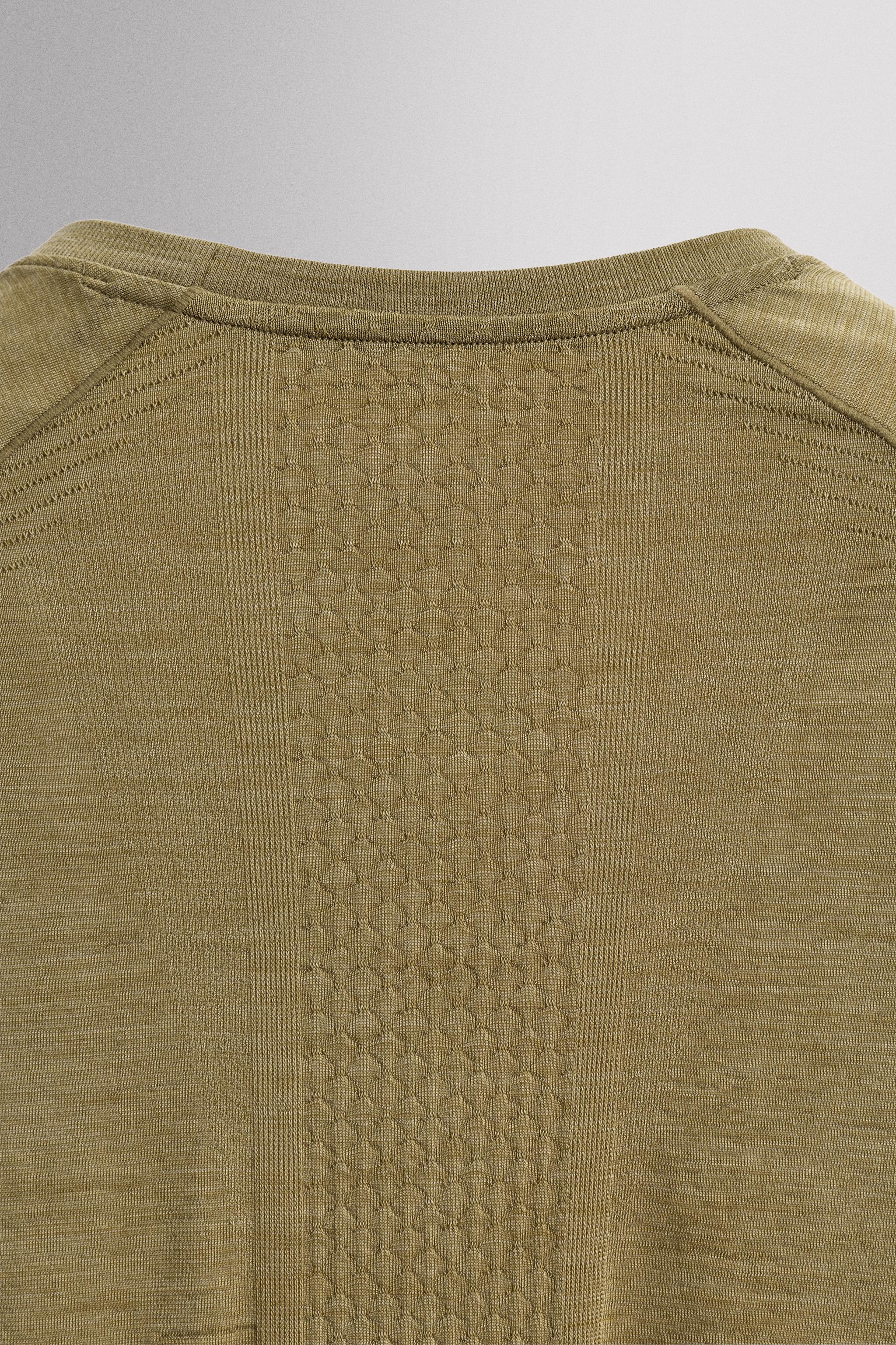 WOOL BLEND TECHNICAL T-SHIRT